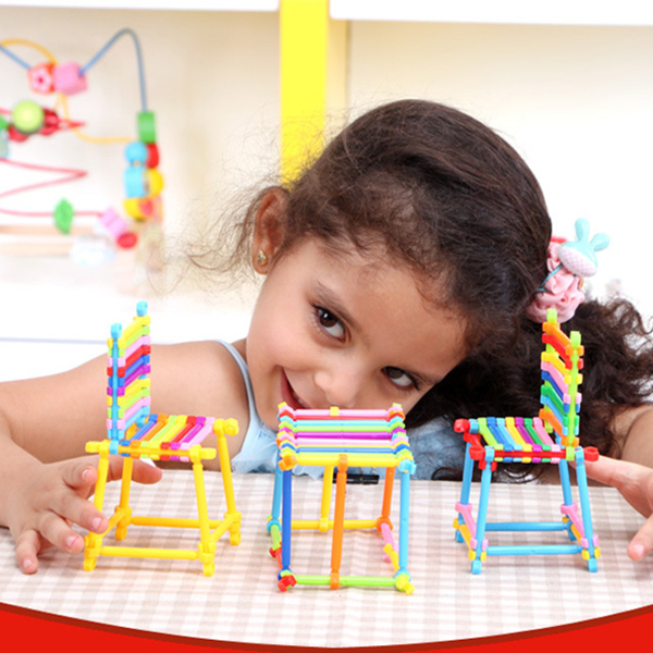 Bộ đồ chơi xếp hình que thông minh 450 chi tiết