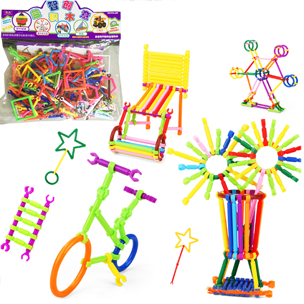 Bộ đồ chơi xếp hình que thông minh 450 chi tiết