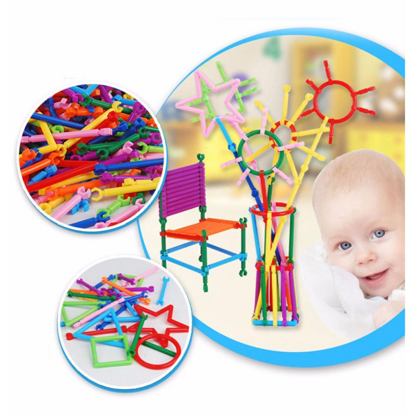 Bộ đồ chơi xếp hình que thông minh 450 chi tiết