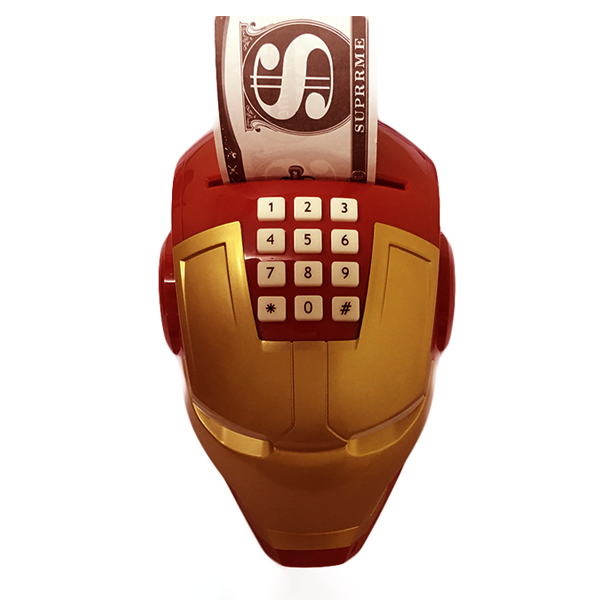 Két Sắt Mini Thông Minh Hình Iron Man Mechanic - Hộp đựng tiền tự động