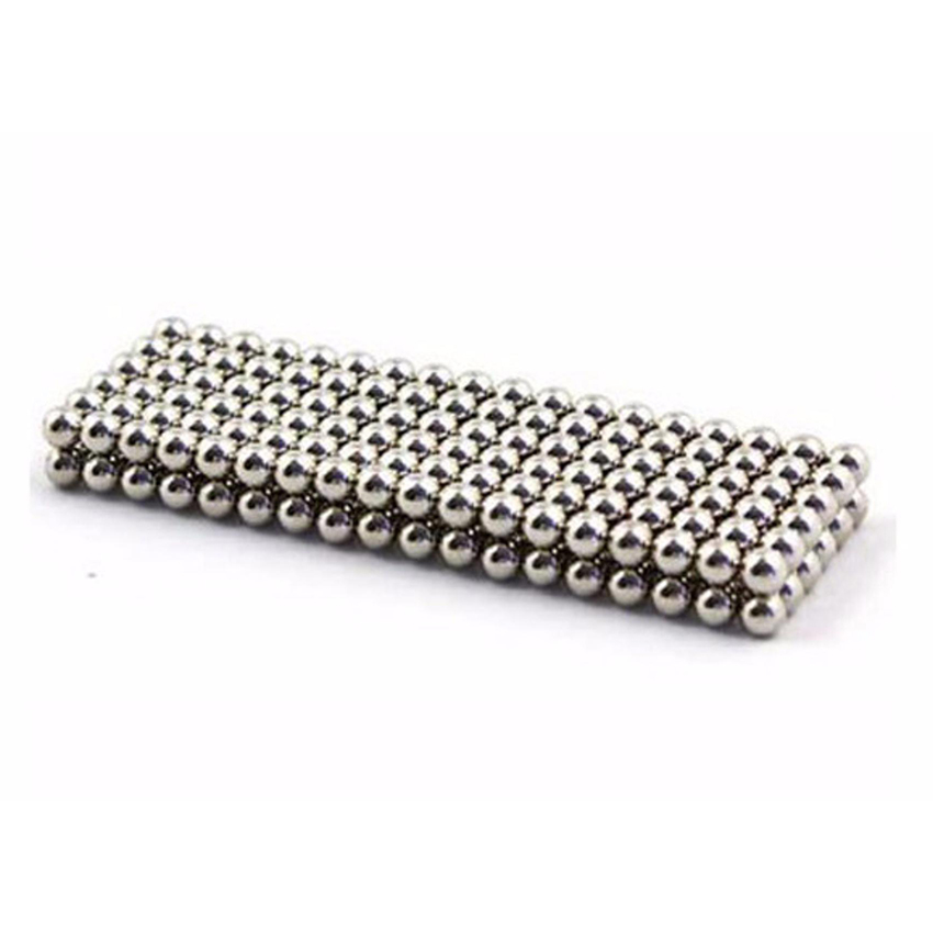 Bộ đồ chơi nam châm xếp hình thông minh 216 viên 5mm Buckyballs Tròn (Bạc)