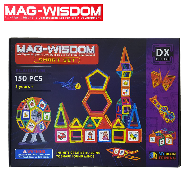 Bộ nam châm xếp hình Mag Wisdom 150 chi tiết chính hãng