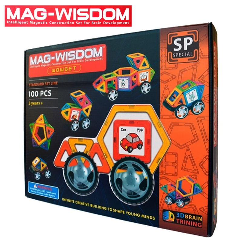 Bộ xếp hình nam châm Mag Wisdom 100 chi tiết chính hãng