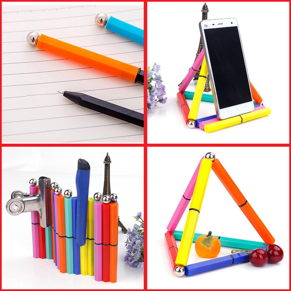 Bút nam châm sáng tạo 12 chi tiết  6 viên tròn P5