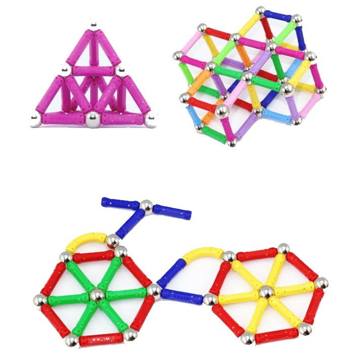 Đồ chơi xếp hình nam châm Buckybars 103 chi tiết màu P4
