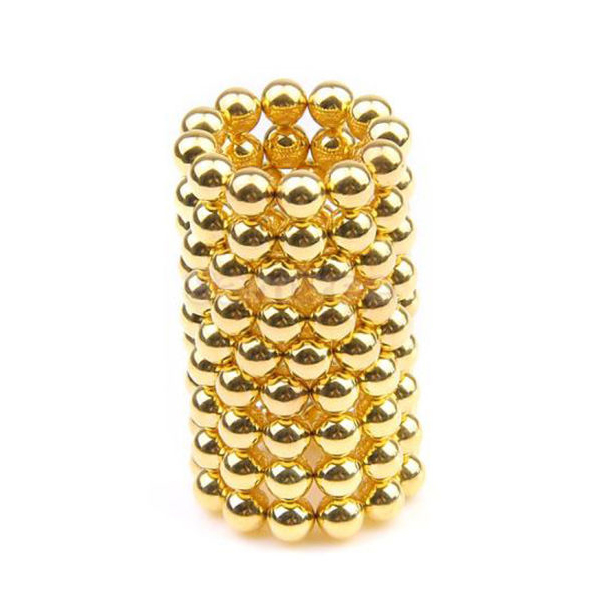 Trò chơi Bi Nam Châm 5mm màu vàng Gold 216 Viên Bucky Balls