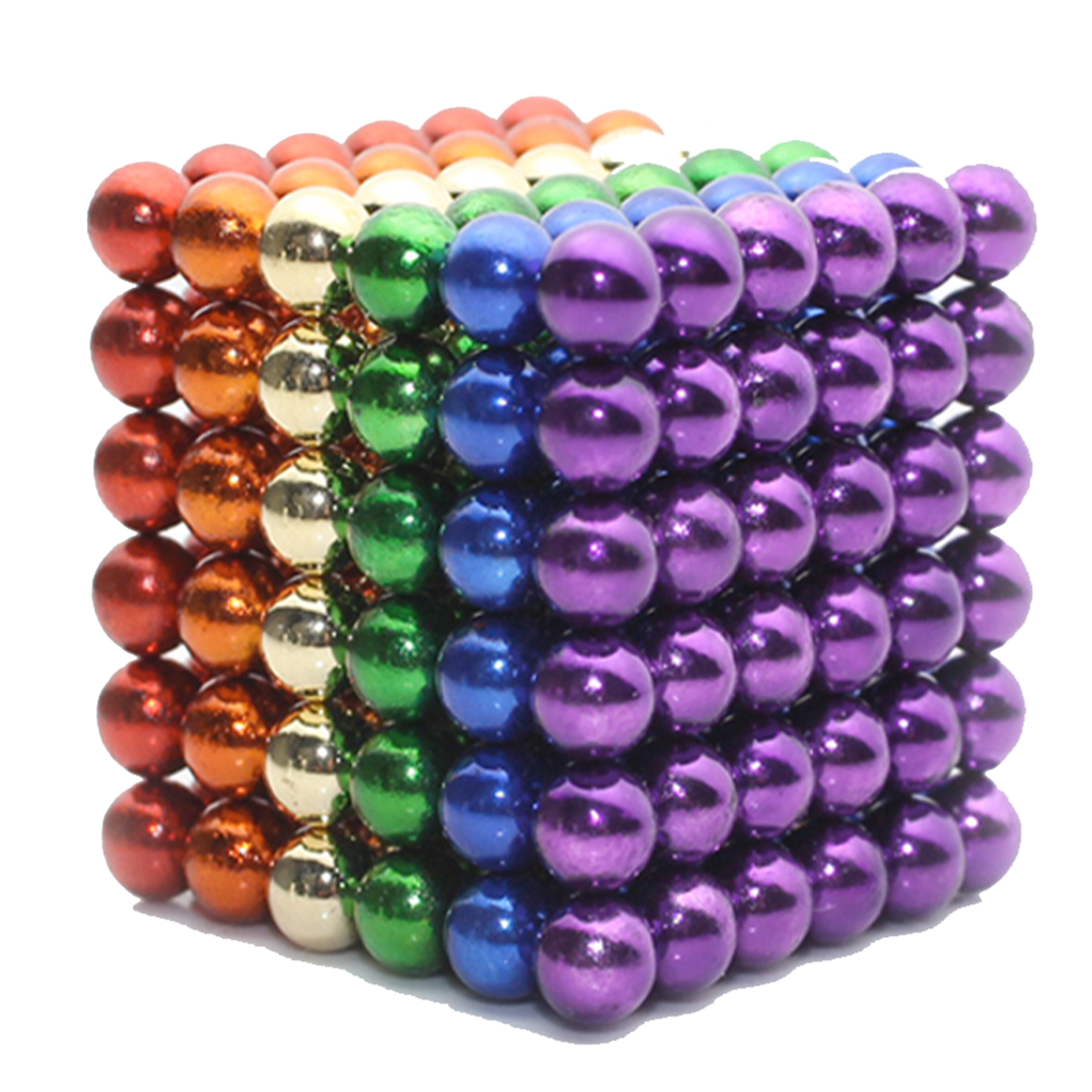 Trò chơi Bi Nam Châm 5mm Sắc Màu 216 Viên Bucky Balls Rainbow