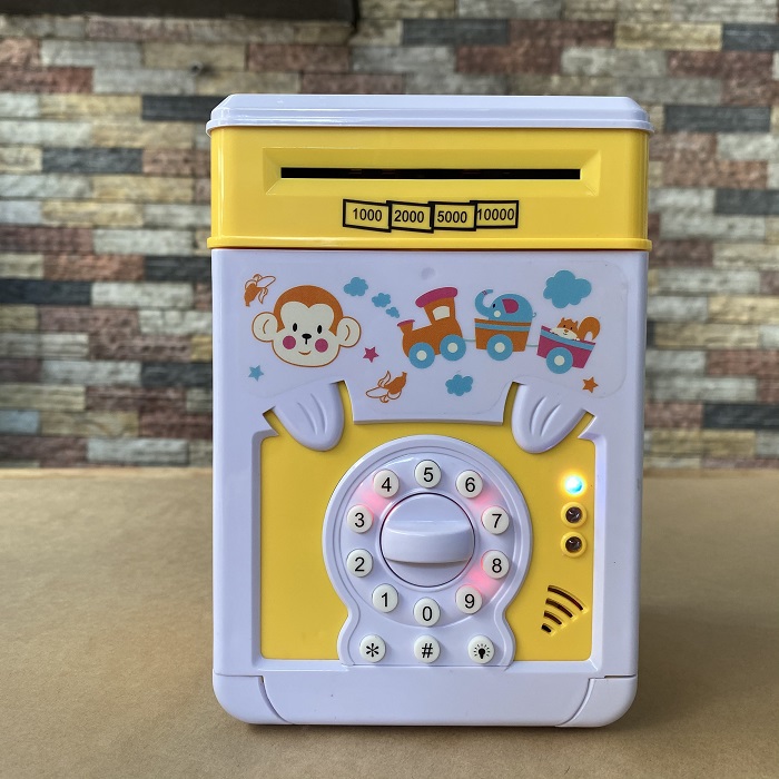 Két sắt mini hộp đựng tiền đồ chơi cho bé N3 mẫu mới 2022