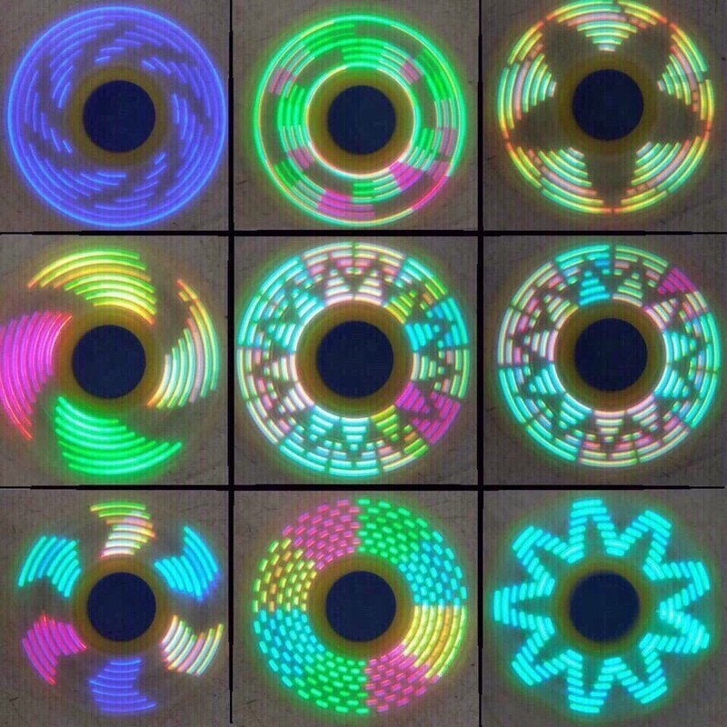 Con quay spinner có đèn led