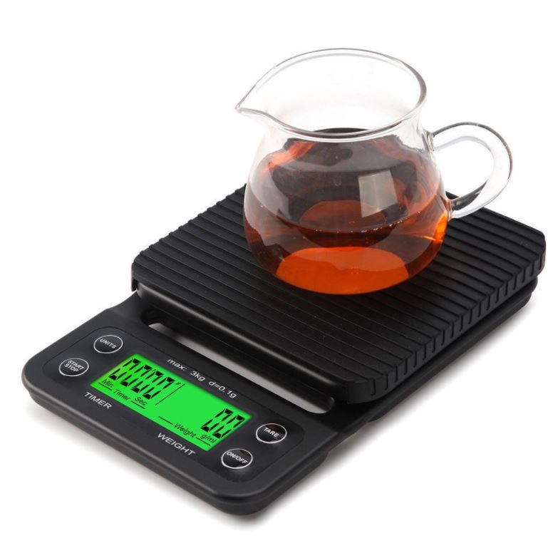 Cân cà phê điện tử 0.1gr - 3kg chức năng hẹn giờ tiện lợi