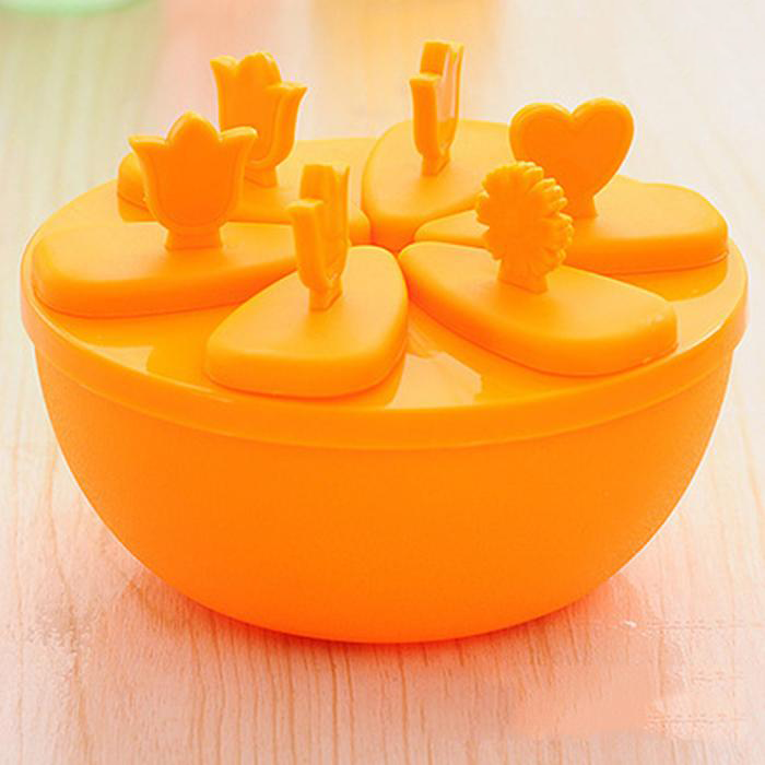 Khuôn Làm Kem 6 Ngăn khay tròn