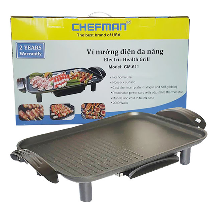 Bếp nướng điện không khói Chefman CM-611