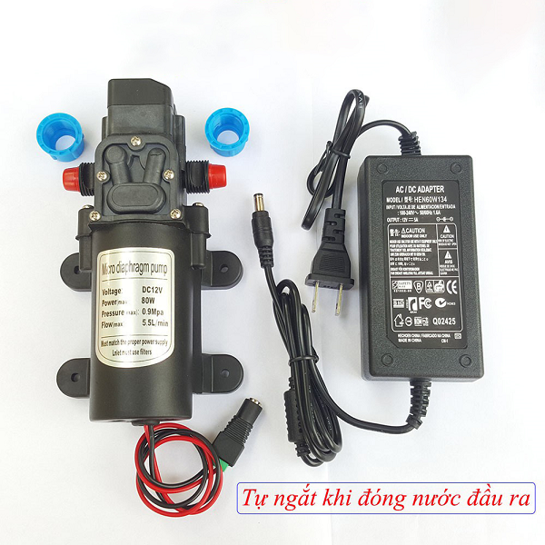 Bơm nước mini áp lực 12V TA3957- Công suất 80W tự động ngắt