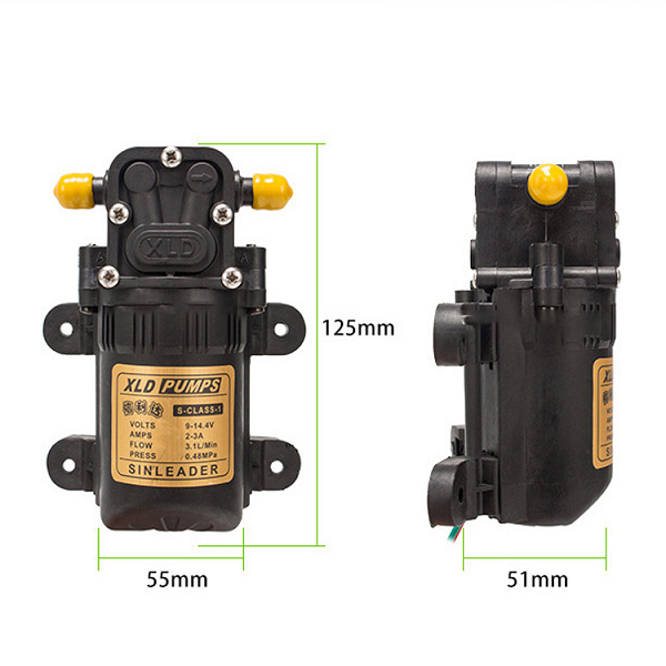 Máy bơm mini áp lực 12V XLD PUMPS 965 - Công suất 30W / 3.1L