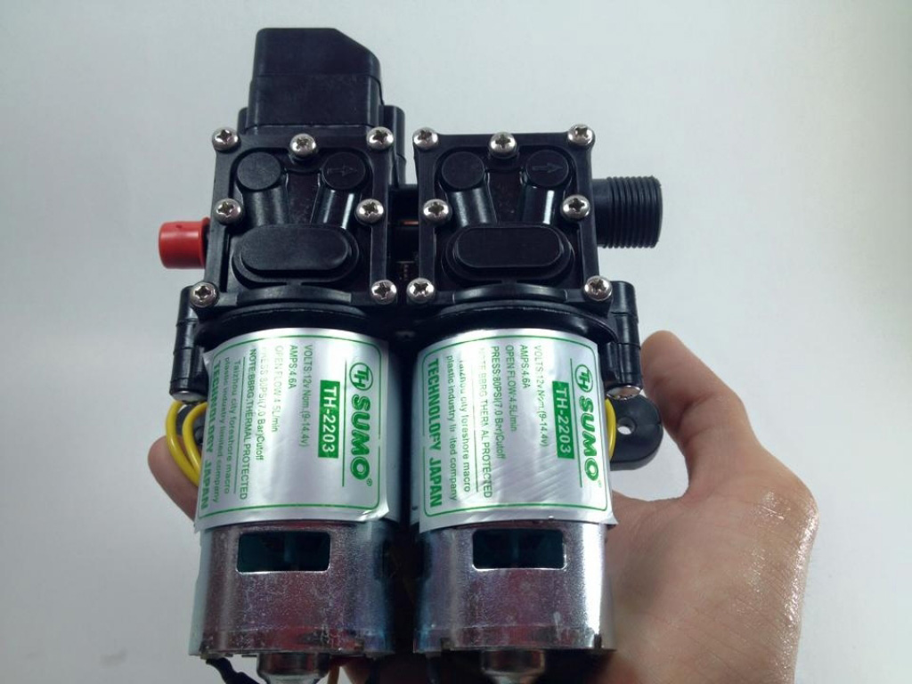 Máy bơm tăng áp kép SM TH 2203 80W - Nguồn tổ ong
