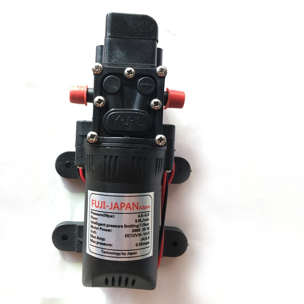 Máy bơm áp lực mini 12V Fuji Japan A3 Pro - Công suất 25W tự động ngắt