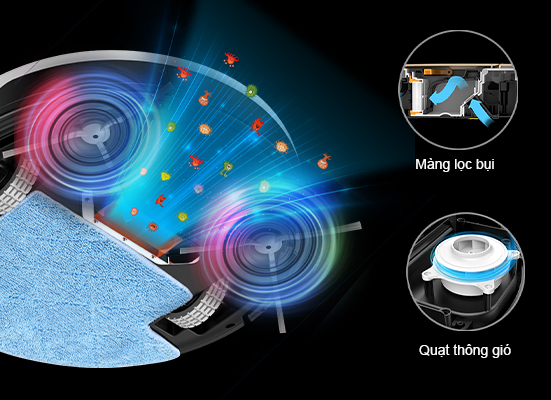 Robot hút bụi lau nhà Liectroux 11S