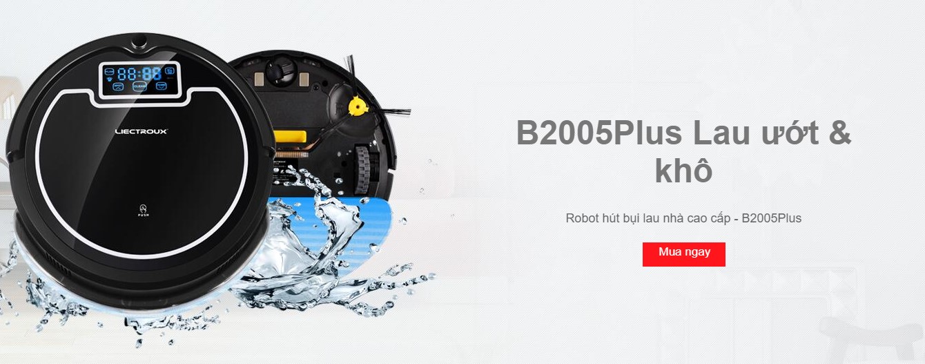 Robot hút bụi lau nhà thông minh Liectroux B2005 Plus