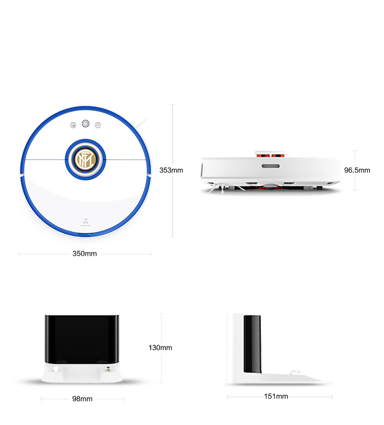 Robot hút bụi lau nhà Xiaomi Roborock Gen 2 S52 - Phiên bản LIMITED INTER MILAN