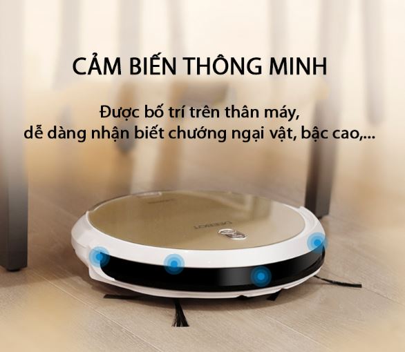 Robot thông minh hút bụi và lau nhà tự động ECOVACS DG800