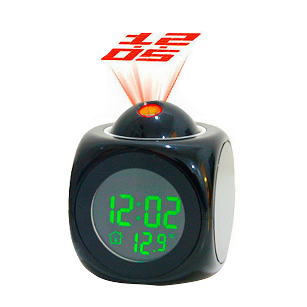 Đồng hồ Led soi tường có LCD