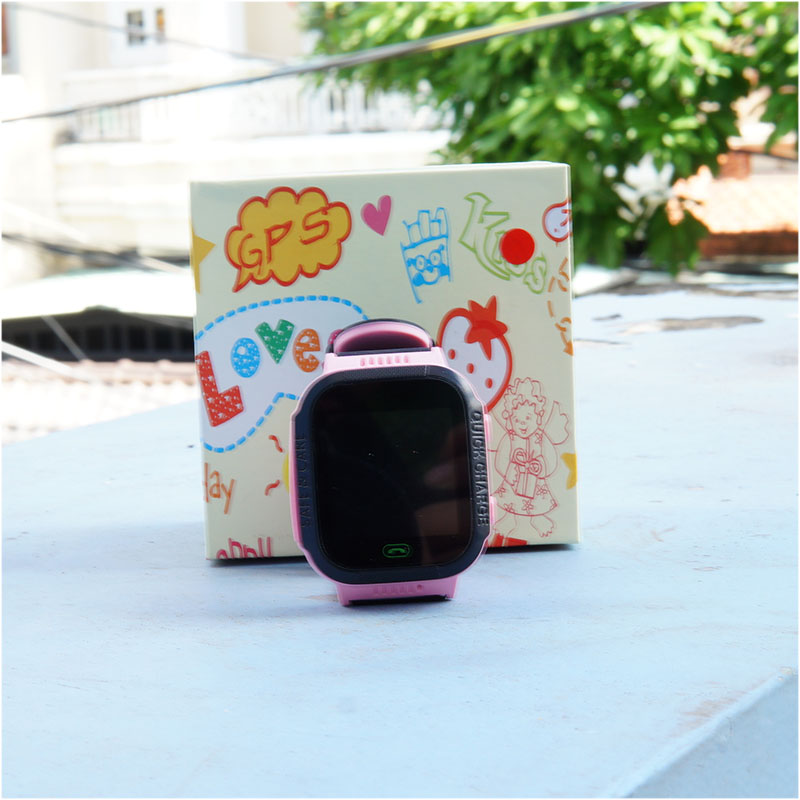 Đồng hồ định vị trẻ em E5 GPS (Hỗ trợ tiếng Việt) - Hot 2019 (Xanh - Tím)