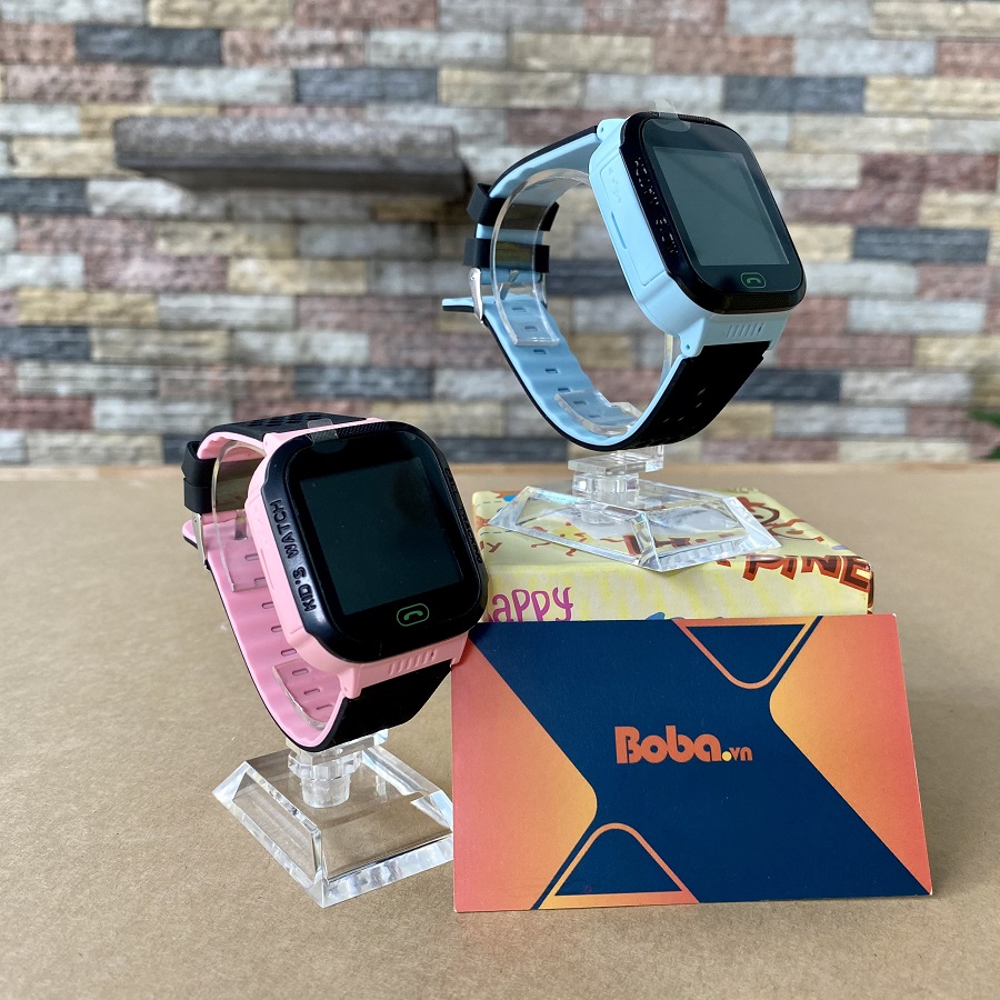 Đồng hồ định vị trẻ em E5 GPS (Hỗ trợ tiếng Việt) - Hot 2019 (Xanh - Tím)