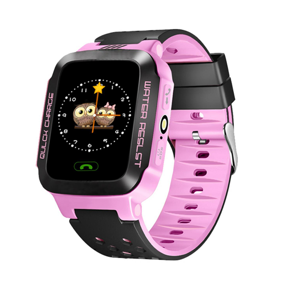 Đồng hồ định vị trẻ em E5 GPS (Hỗ trợ tiếng Việt) - Hot 2019 (Xanh - Tím)