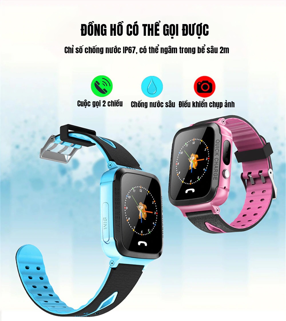 Đồng hồ định vị trẻ em V68G có hỗ trợ nghe gọi và sim 4G