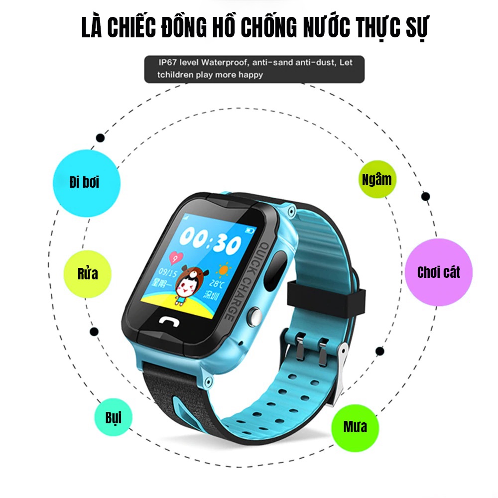 Đồng hồ định vị trẻ em V68G có hỗ trợ nghe gọi và sim 4G