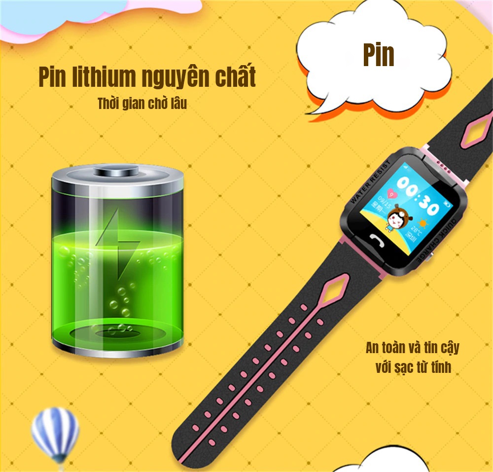 Đồng hồ định vị trẻ em V68G có hỗ trợ nghe gọi và sim 4G