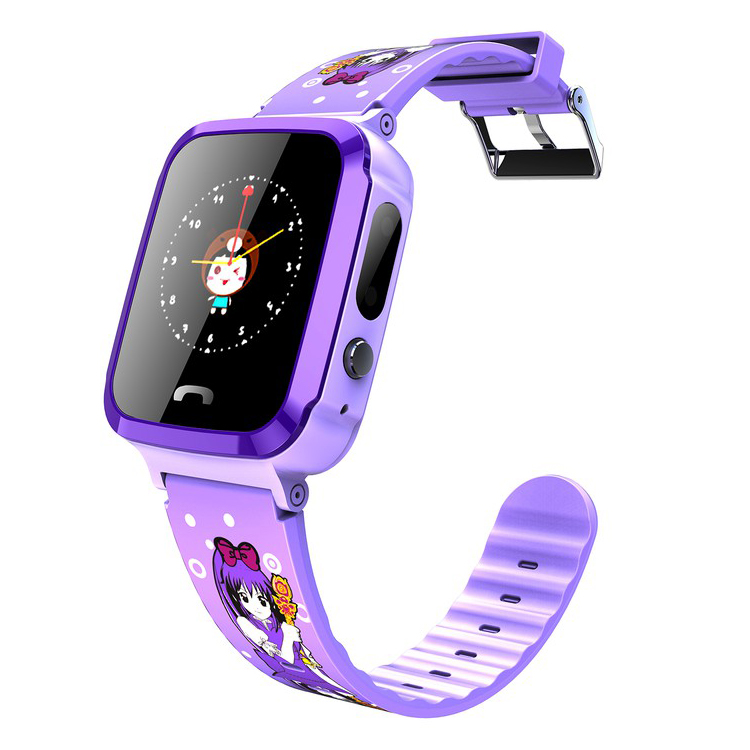 Đồng hồ định vị trẻ em V59 có tích hợp nghe từ xa (Xanh - Tím - Hồng)