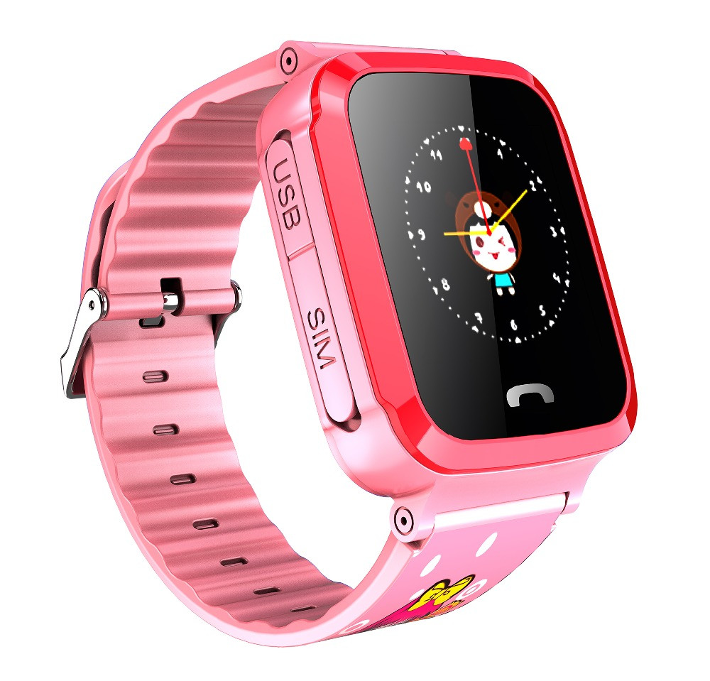 Đồng hồ định vị trẻ em V59 có tích hợp nghe từ xa (Xanh - Tím - Hồng)