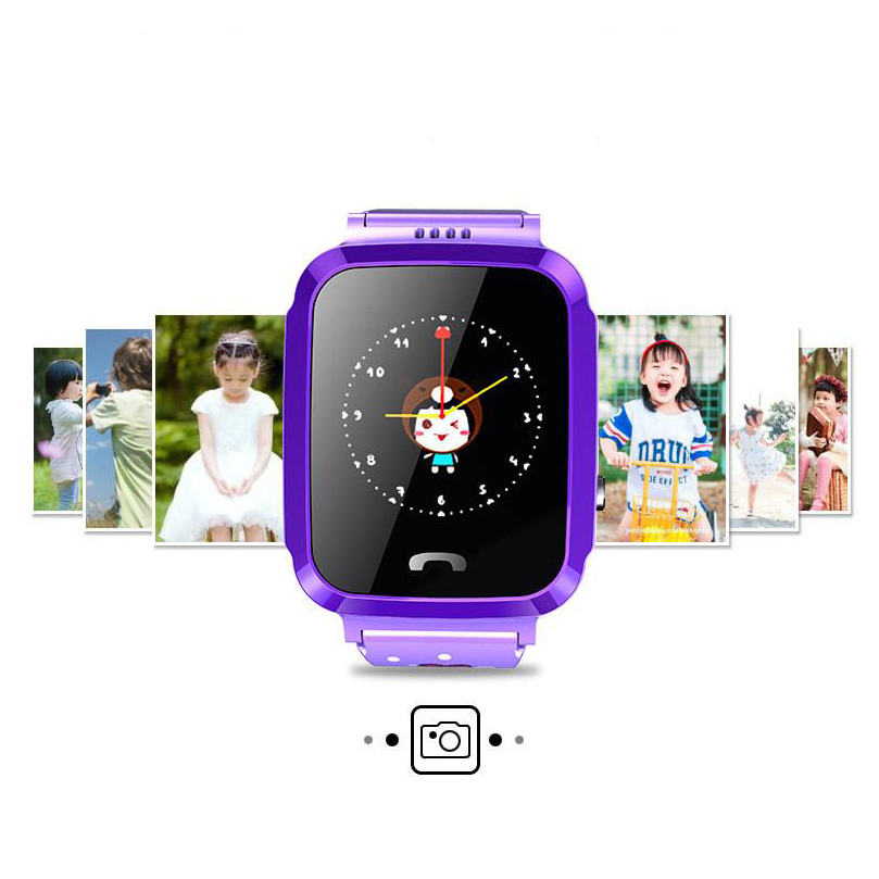 Đồng hồ định vị trẻ em V59 có tích hợp nghe từ xa (Xanh - Tím - Hồng)