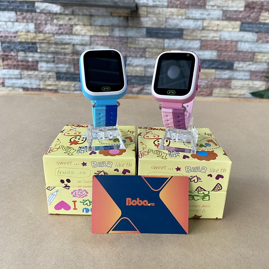 Đồng hồ gọi điện trẻ em GPS E80S N Original có tiếng Việt ( Màu Xanh )