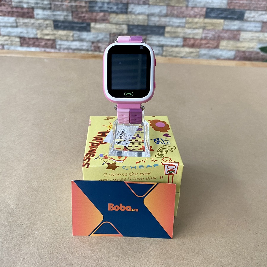Đồng hồ gọi điện trẻ em GPS E80S N Original có tiếng Việt (Màu Hồng Tím)