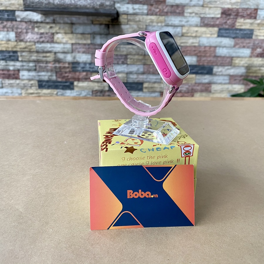 Đồng hồ gọi điện trẻ em GPS E80S N Original có tiếng Việt (Màu Hồng Tím)