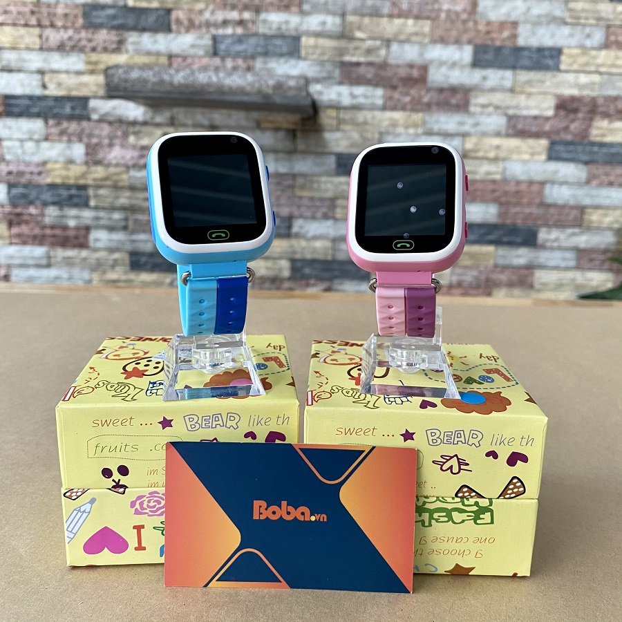 Đồng hồ gọi điện trẻ em GPS E80S N Original có tiếng Việt (Màu Hồng Tím)