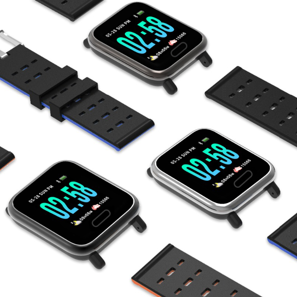 Vòng đeo tay thông minh A6 Smart Bracelet - IP67 đo nhịp tim nồng độ máu