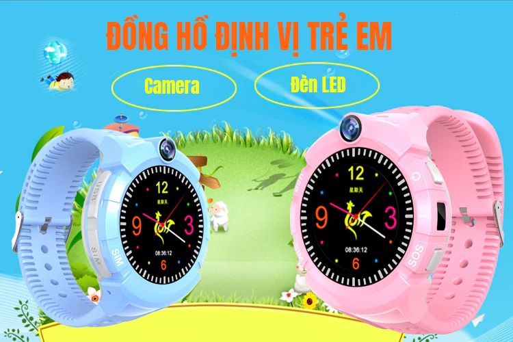 Đồng hồ GPS trẻ em Q360 mặt tròn - Antilost SOS