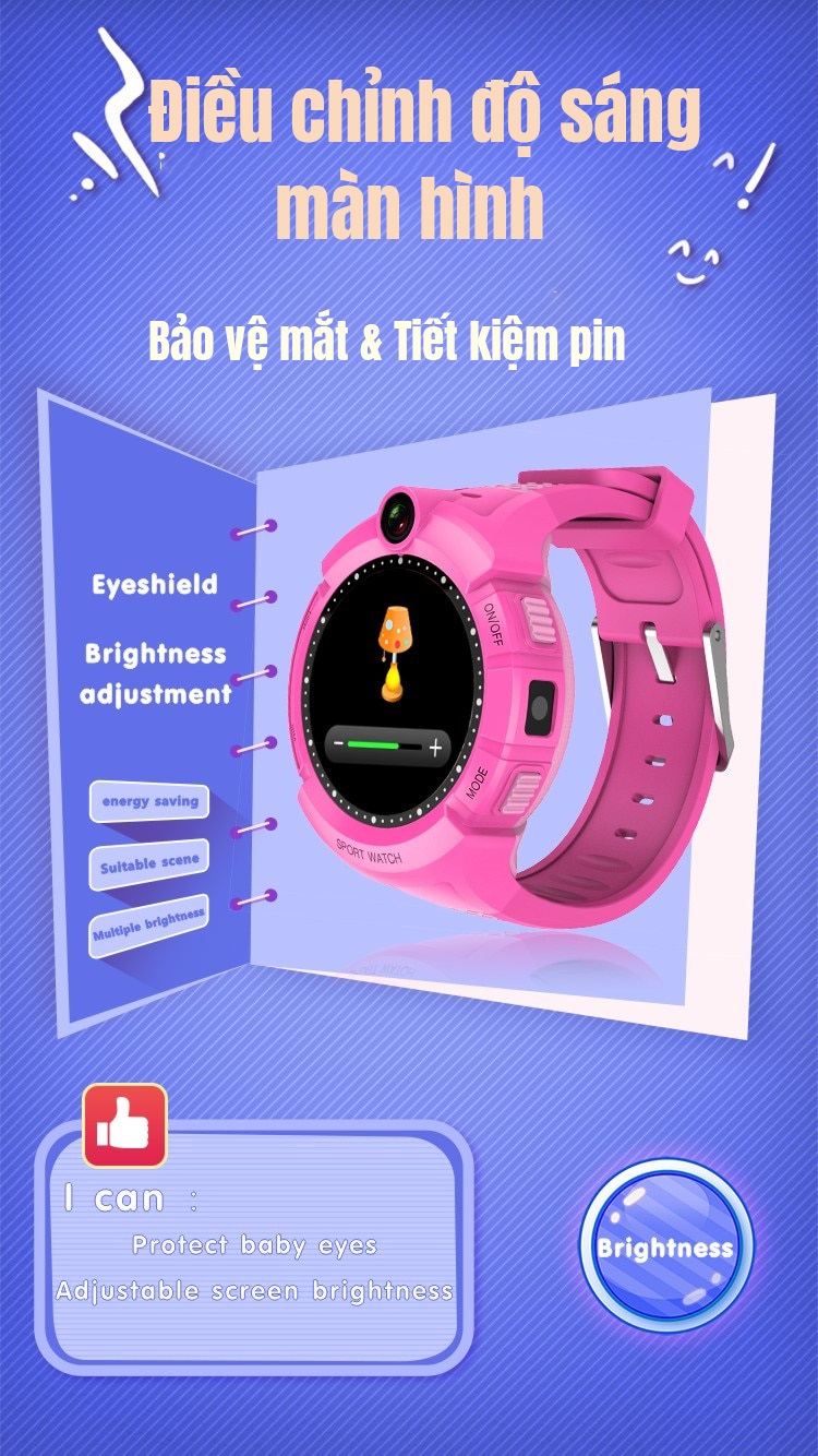 Đồng hồ GPS trẻ em Q360 mặt tròn - Antilost SOS