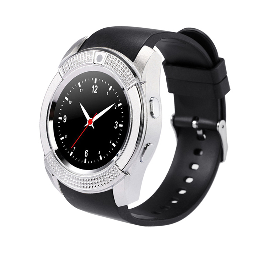 Đồng hồ thông minh mặt tròn Smartwatch V8s - Lắp sim nghe gọi
