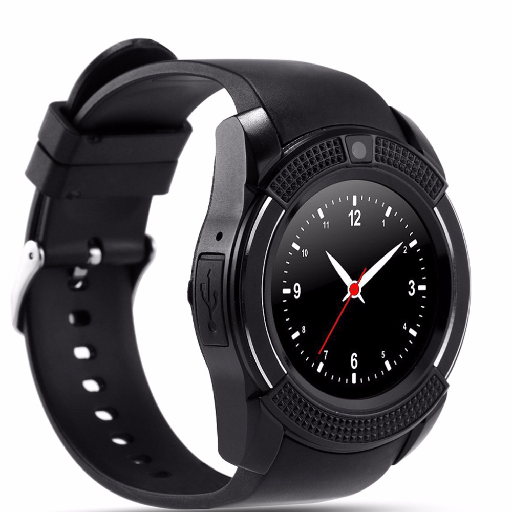 Đồng hồ thông minh mặt tròn Smartwatch V8s - Lắp sim nghe gọi