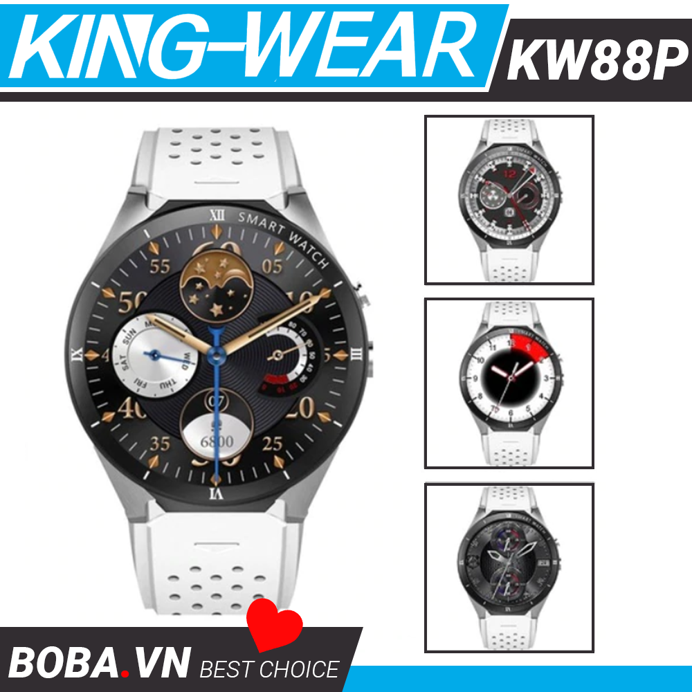 Smartwatch cao cấp KingWear KW88 Pro - Cảm hứng từ cơ học Android 7.1