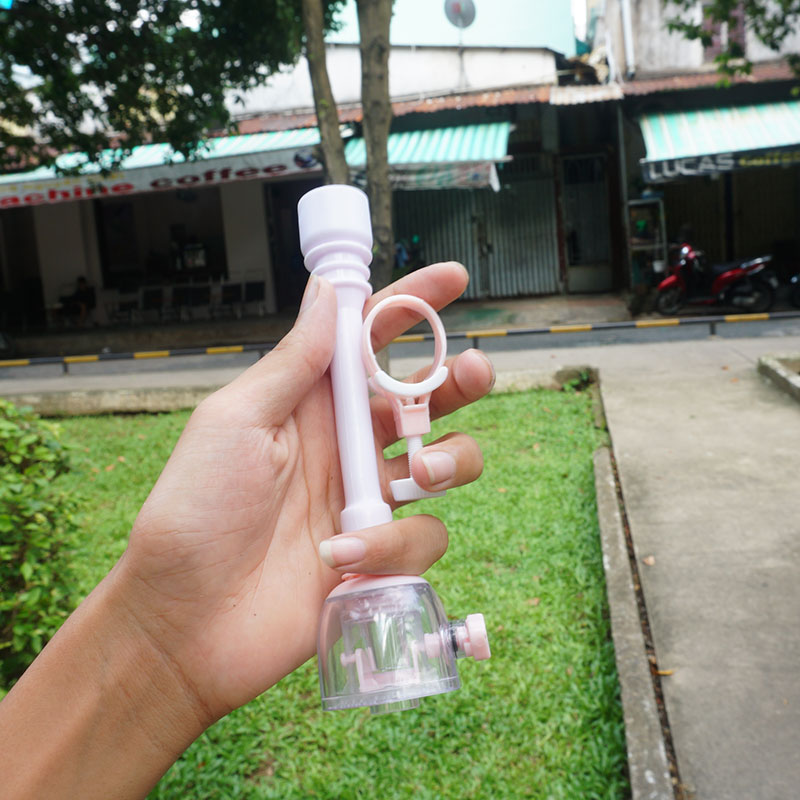 Vòi nước trong suốt quay 360 độ KX5 - Đầu vòi có khóa