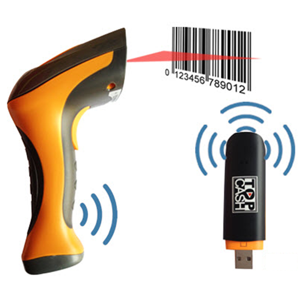 Máy quét mã vạch không dây TOPCASH LV 90G Chính Hãng