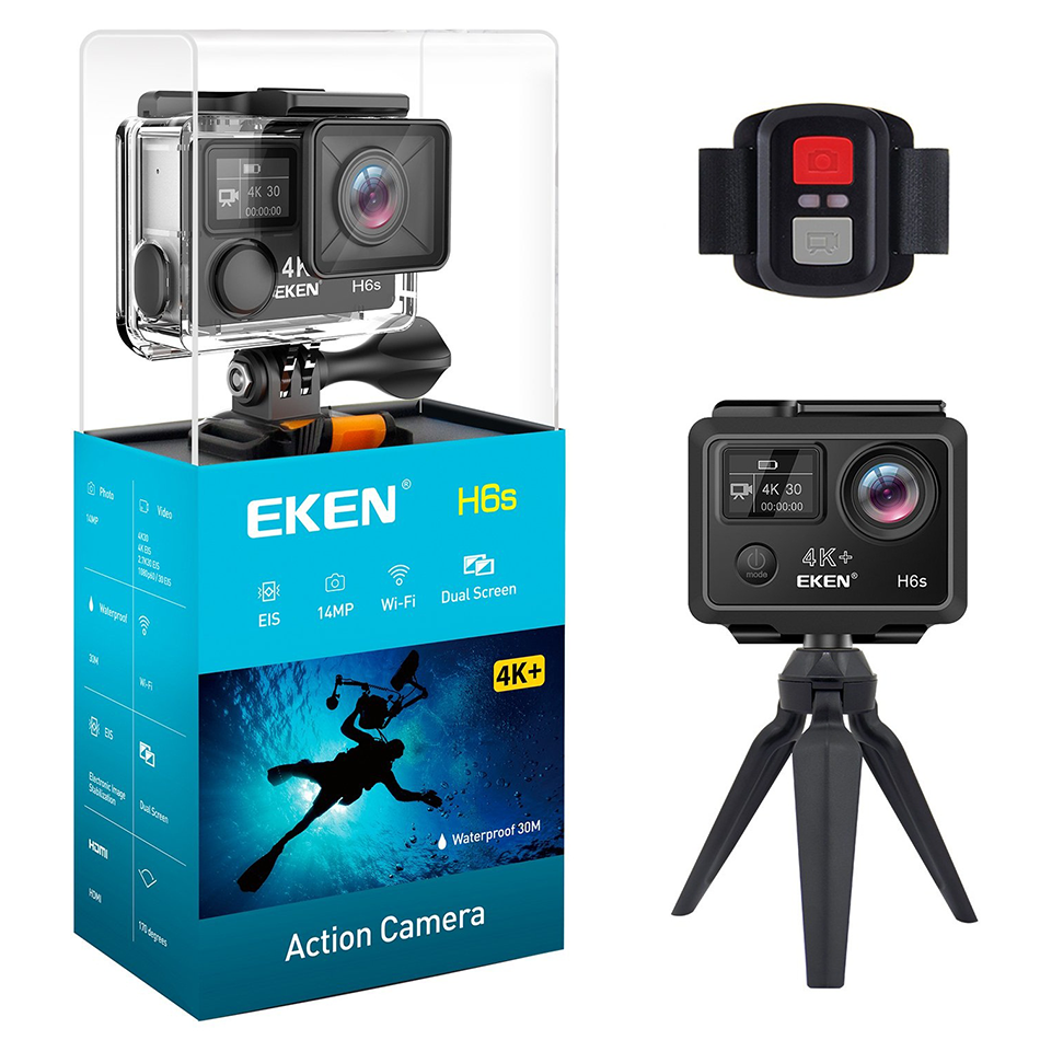 Camera hành trình EKEN H6S chính hãng - Tặng kèm 1 Pin và Dock sạc đôi