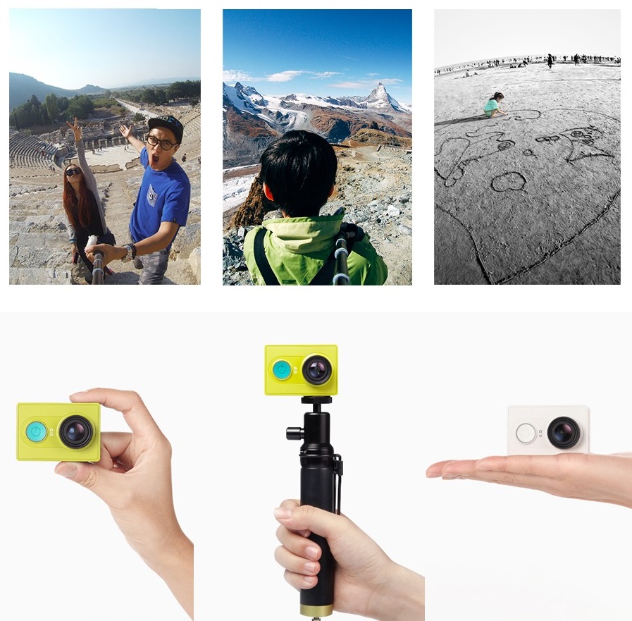 Camera hành động thể thao Camera Xiaomi Sport Yi Action 1080P 16MP