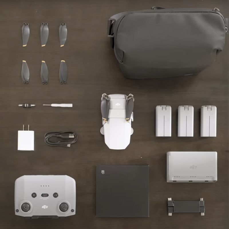 Flycam DJI Mini 2 Combo 3 Pin và Balo Chính Hãng