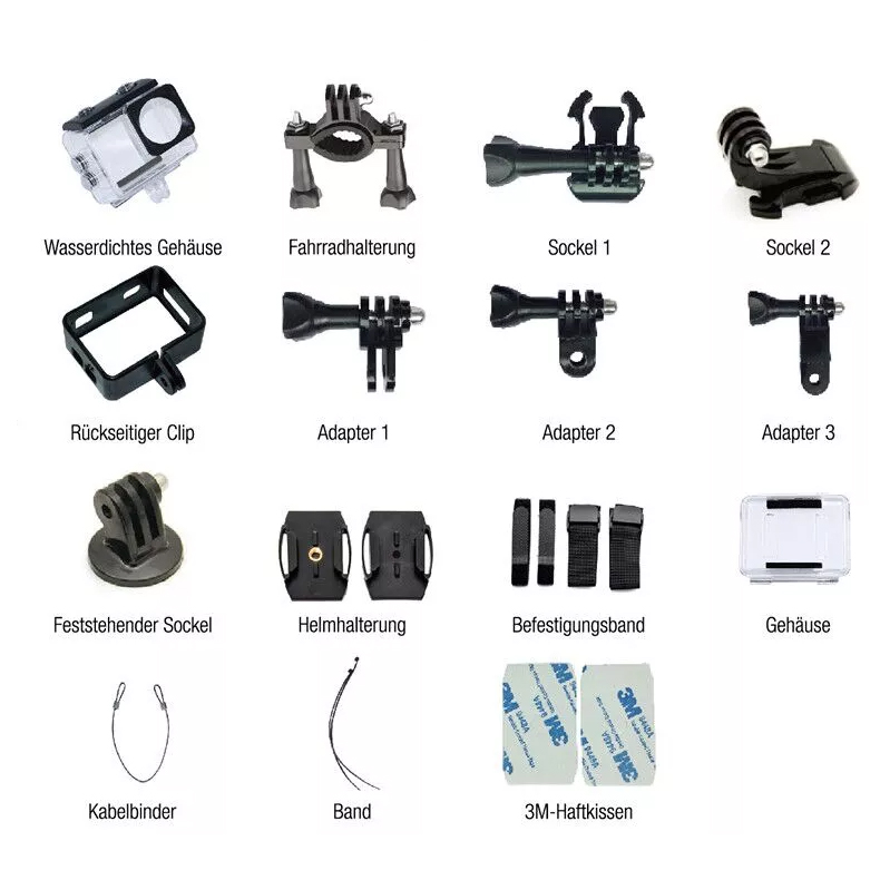 Camera hành động Sports WIFI ULTRA HD DV 4K S2 - Màn hình cảm ứng 2 inch